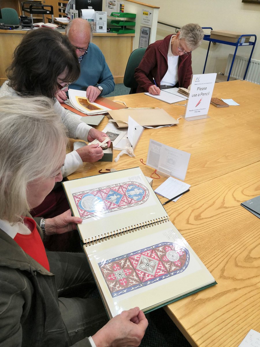 Lost in the archives @DevonHeritage! Volunteers from our <a href="/HeritageFundL_S/">The National Lottery Heritage Fund London & South</a> project were Discovering Dunkeswell Abbey. #heritage #archives #Dunkeswell #localhistory