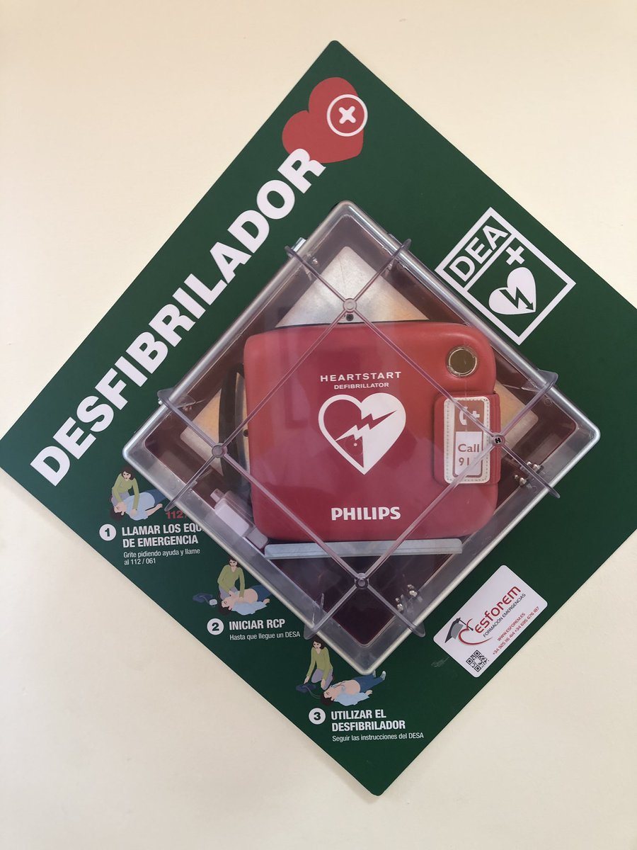 En el #DiaMundialParadaCardiaca es muy importe que los testigos estén formados en Soporte Vital Básico y DEA!! Además del acceso público al #DEA #RCP