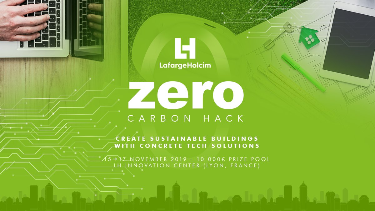 BeMyAppItaly's tweet photo. #Softwaredevs, #engineers, #architects are invited to join @LarfargeHolcim ‘s #ZeroCarbonHack 15-17 Nov. The challenge? Minimize the embodied carbon footprint of the reference building via design levers to walk away with big prizes and more! Register now: https://t.co/MxUruFojZ6 https://t.co/YkgQ444YXa