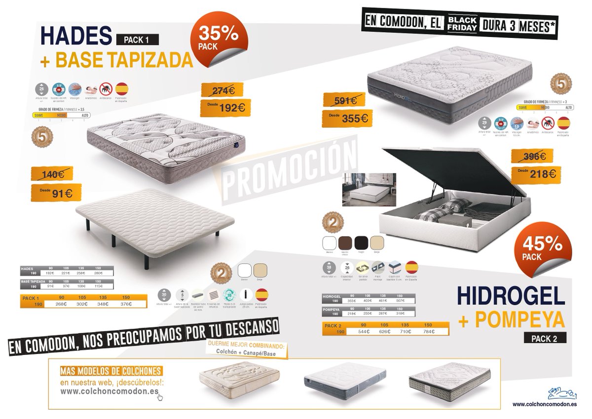 MueblesGimenez's tweet photo. En Muebles Giménez nos adelantamos al Black Friday
Los mejores colchones a los mejores precios ya disponibles en Muebles Giménez de la mano de @ColchonComodon 
¿De verdad te vas a perder estos descuentazos?
Avda. Martín Palomino Nº 47
Plasencia
Teléfono: 927 41 53 73 https://t.co/g7DRWC3Gzw