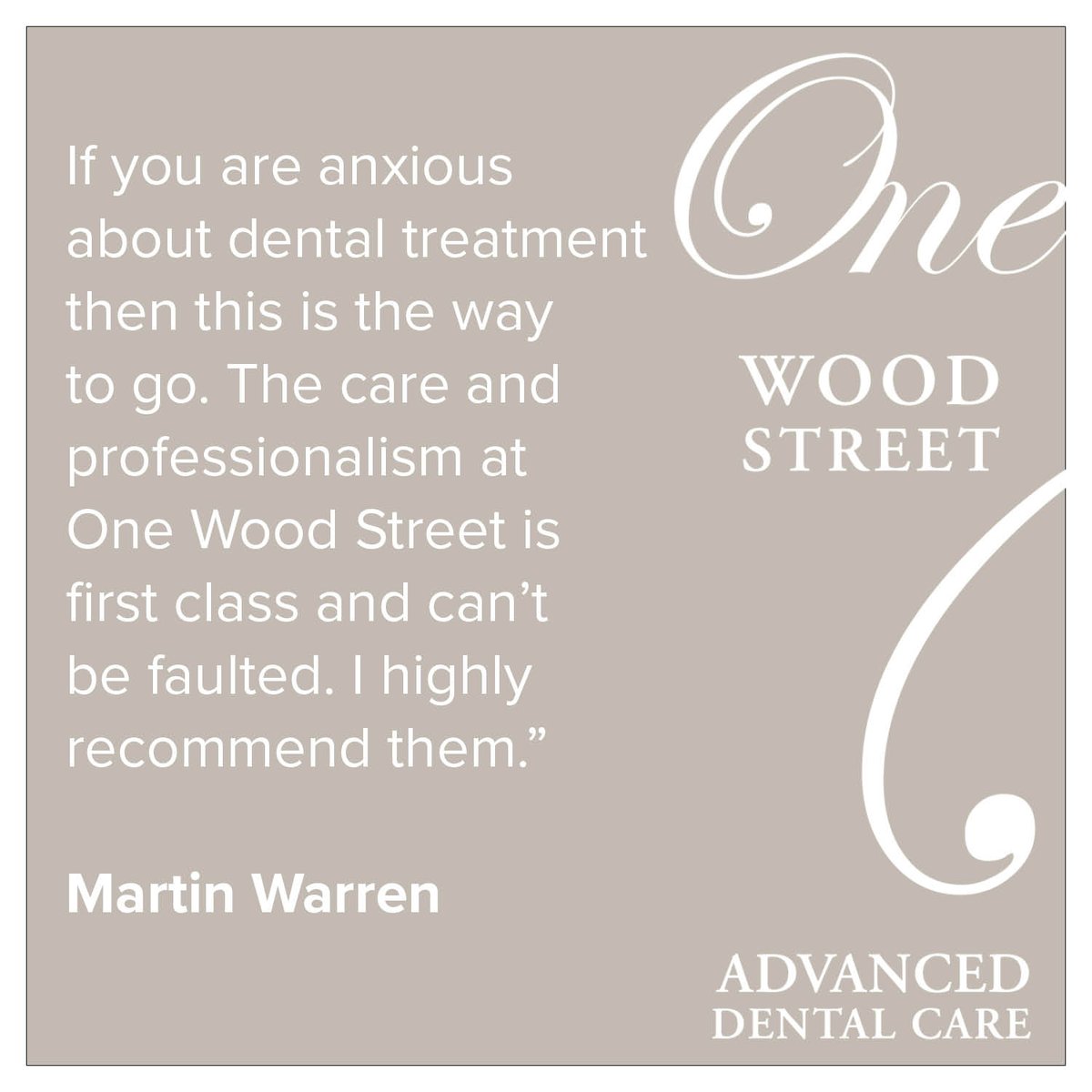 Find out more about our dental sedation services at: onewoodstreet.net/treatments/con… #DentalFeedback #DentalReviews #Swindon