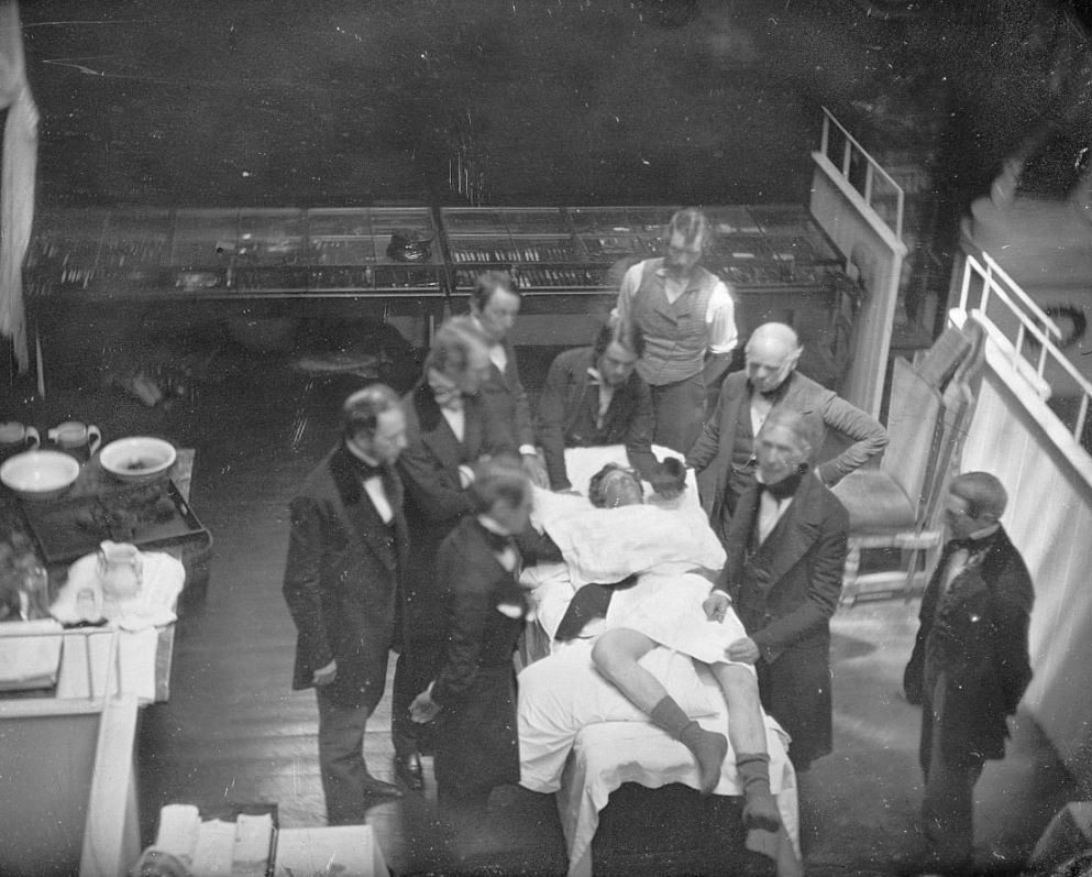 royalsociety's tweet photo. #OnThisDay in 1846 William Thomas Green Morton, a dentist from Boston, gave the first successful public demonstration of inhalation anaesthetic, paving the way for the modern surgical discipline. #WorldAnesthesiaDay https://t.co/eHyAAqxSVz