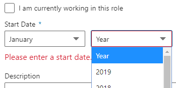 BenMiller147's tweet image. Hey @LinkedInUK - why would you allow me to add a new role that is upcoming (as in, my start date is in the future) but the year field only go up to 2019?? :) #fixplease