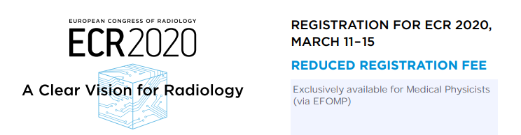 EFOMP_org's tweet photo. #EFOMP Medical Physicists register now to attend @myESR congress #2020 in Vienna, Austria 🇦🇹 https://t.co/rYzZC6gKfL https://t.co/qeqqw4jHXB