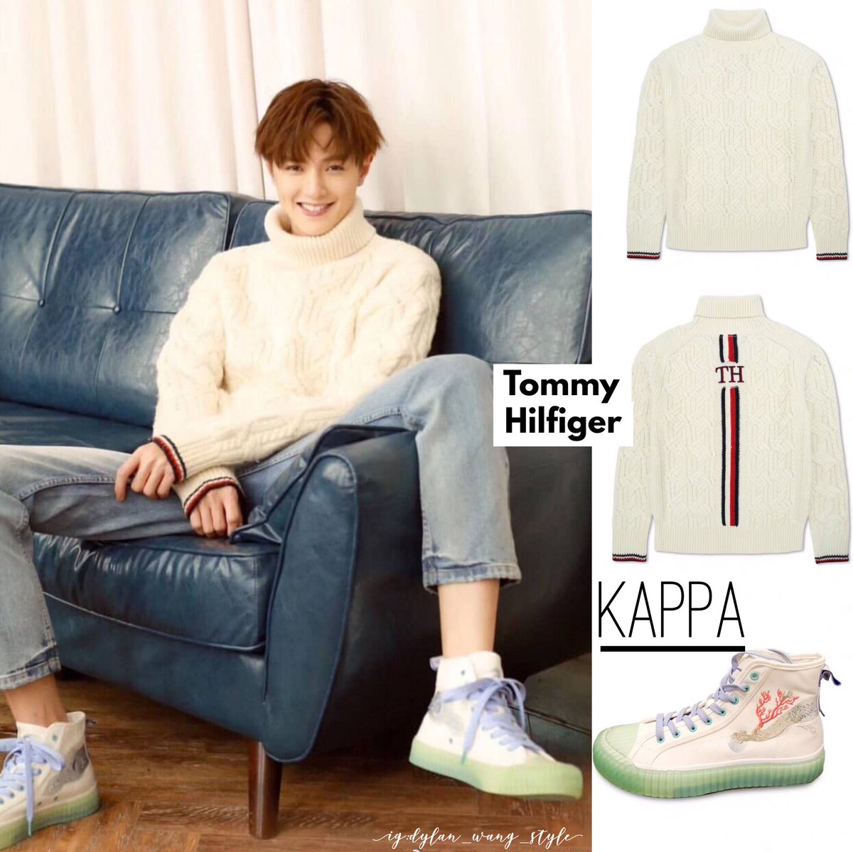 housewifefromUK's tweet photo. On @kuanhung_, @tommyhilfiger Chunky cable knit jumper $336/P18,000
@kappa_official Trainers $90/P4,700
#DylanWang #CaesarWu #ConnorLeong #ShenYue #MeteorGarden #DarrenChen #MeteorGarden2018 #ShanCai #HuaZeLei #DaoMingSi #MeiZuo #F4 #wanghedi #wanghejun #MeteorGarden https://t.co/a1GUgXCeLA