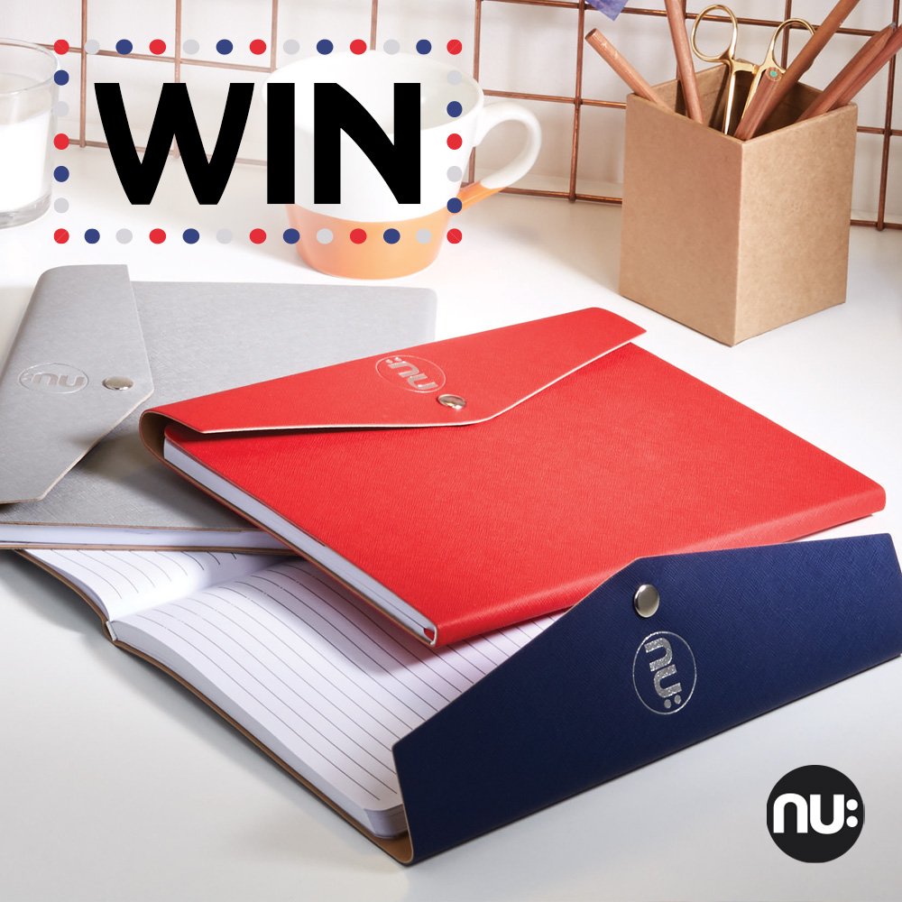 NuNotebooks's tweet photo. For your chance to win a Maxi Nu: Saffiano Journal in the colour of your choice, just RT, LIKE and FOLLOW our page.

UK entrants only. One winner over all Social Media platforms, winner announced Friday.

#WinItWednesday #NuNotebook https://t.co/SuyG9vlP8K