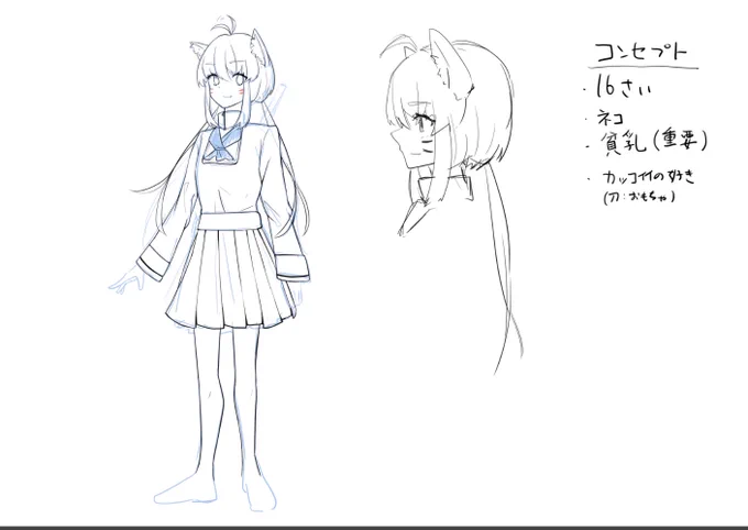キャラデザ中 