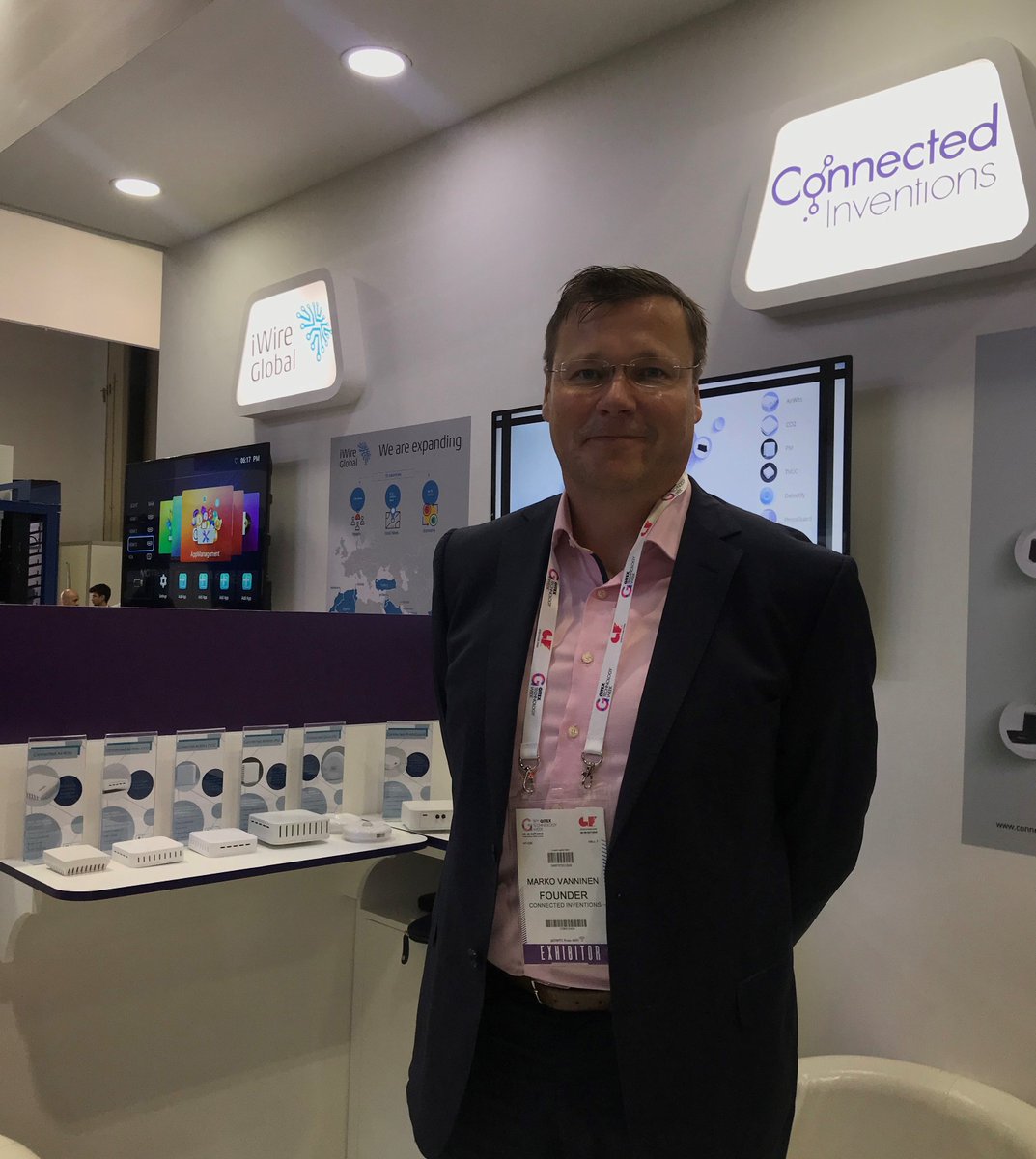 iwireconnect's tweet photo. Connected Inventions is a Sigfox Operator in Finland and Estonia. Their use cases at GITEX 2019 were devices and solutions for smart buildings especially indoor air quality and energy-saving.

#iWireConnect #Sigfox #ConnectedInventions #GITEX2019 https://t.co/JSc6D26FvV