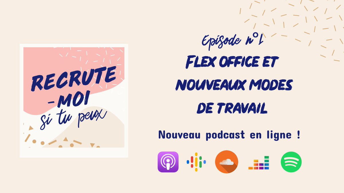 🎙 #Podcast | Pssst pssst.. <a href="/HtmyFR/">Happy to meet you</a> lance son 1er podcast, "Recrute-moi si tu peux", dédié au #recrutement, aux #RH et à la #MarqueEmployeur.

🎧 Retrouvez notre #podcast sur toutes vos plateformes d'écoute préférées.

Liens sur notre site web➡️ swll.to/51aLNEf