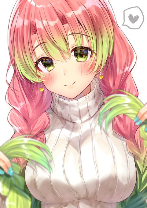 餃子ぬこ🥟5/1新作ラノベ発売！さんがTwitterに投稿した甘露寺蜜璃(鬼滅の刃)のイラスト。
