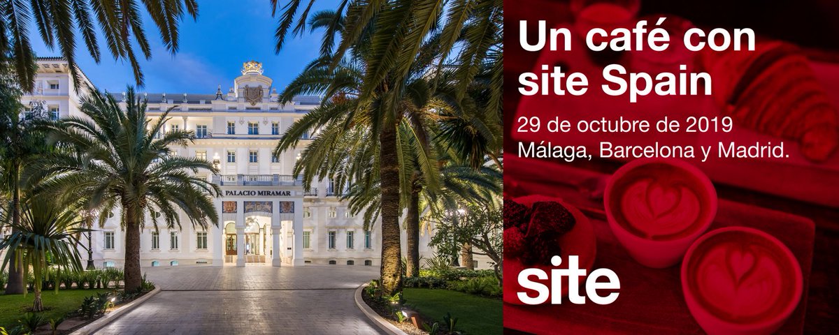 MÁLAGA - EL RETORNO DE LA INVERSIÓN EN FERIAS Y WORKSHOPS. sitespain.net/evento/un-cafe… martes 29 de Octubre de 2019 a las 9:00 en el fabuloso Gran Hotel Miramar Málaga. Disfrutaremos de un desayuno y mesa redonda.
#MICE #eventos #eventprofs #malaga #malagamice #negocios #b2b