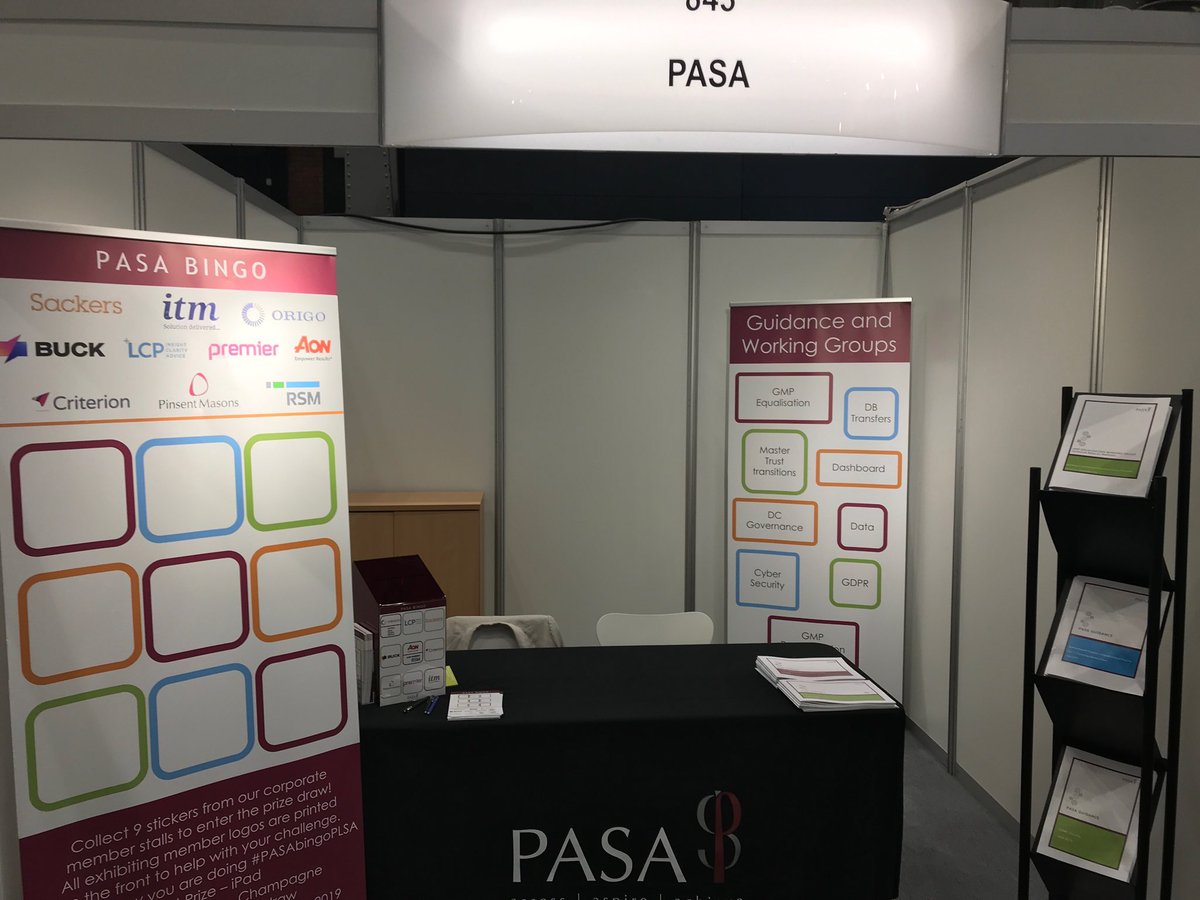 Come and visit us at stand 843 at the PLSA. Have a chat about our Guidance and enter PASA bingo to win an iPad! 🤞🏻