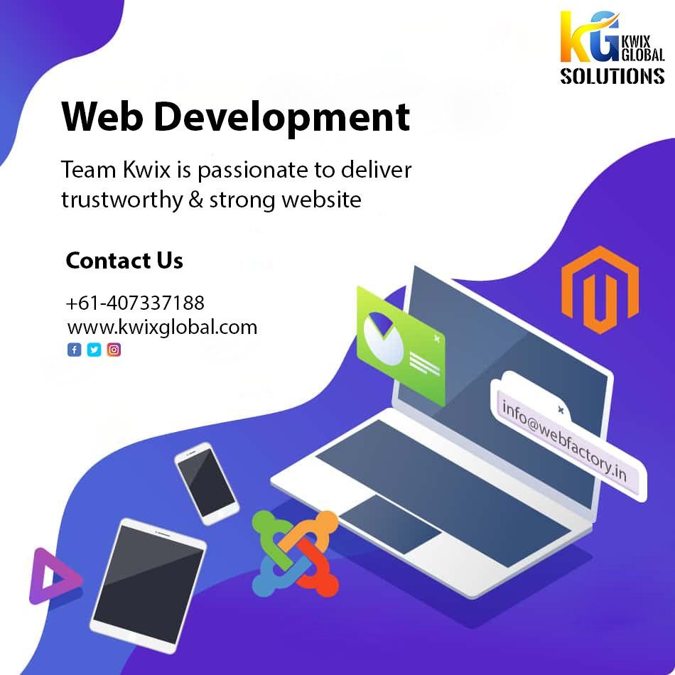 kwixglobal's tweet photo. Kwix Global is a leading web development company in Australia that delivers high-quality web-based solutions for your growing business.
Contact us today. https://t.co/ye2aLUC2tT https://t.co/xn5ETAY2hN