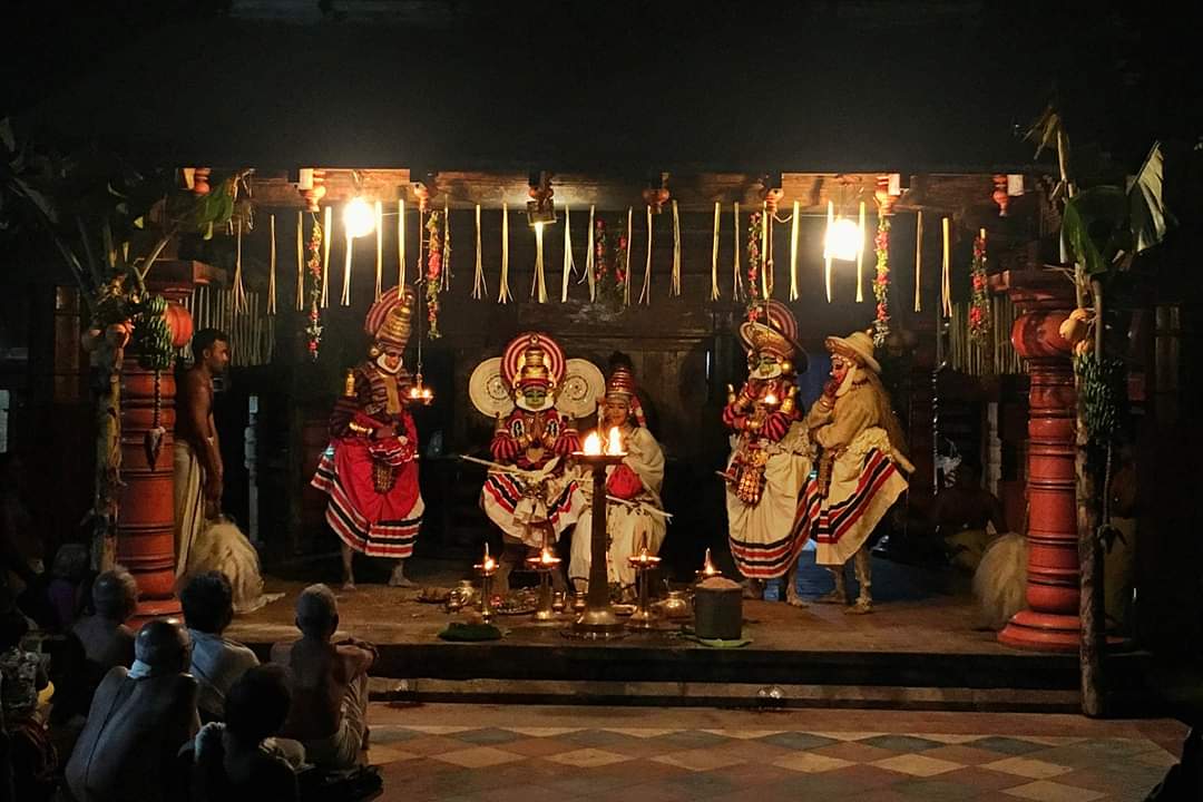 Sree Rama Pattabhishekam Koodiyattam performance in Koodalmanikyam Bharata swami temple in Irinjalakkuda Kerala. #GodsOwnCountry