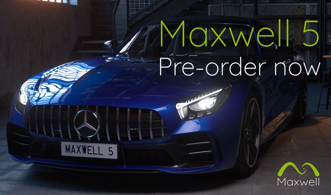 MaxwellRender's tweet photo. The time is about to be yours! 😉⌛
Are you a Maxwell user?
Pre-order now your Maxwell 5 license upgrade at a never seen before price!
Discount available just for a few days.
Upgrade now: https://t.co/4BGmZQYyX9
#MaxwellRender #Maxwell5 #Maxwell5PreOrder #NextLimit https://t.co/KvUx8Yf2zC