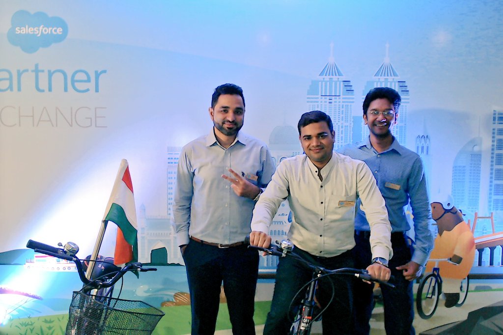 imchikachirag's tweet photo. Attending @salesforce @partnerforce Partner Exchange Mumbai, India. @satrangtech https://t.co/tY0rMo5tKz