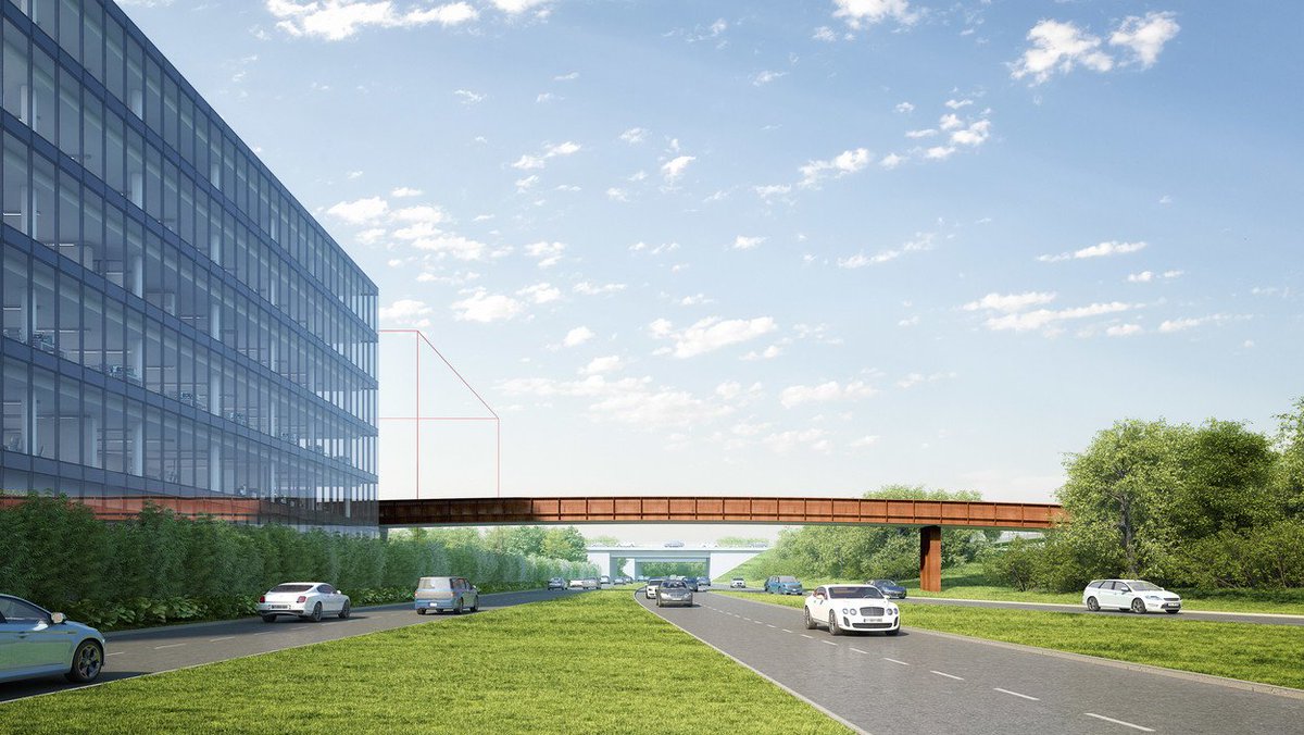 BCEGIUK's tweet photo. BCEGI appointed to build new £6 million Airport City pedestrian &amp; cycle bridge. 
https://t.co/JoWSqsj81v
#BCEGI @AirportCityUK https://t.co/lyHCf4QCEf