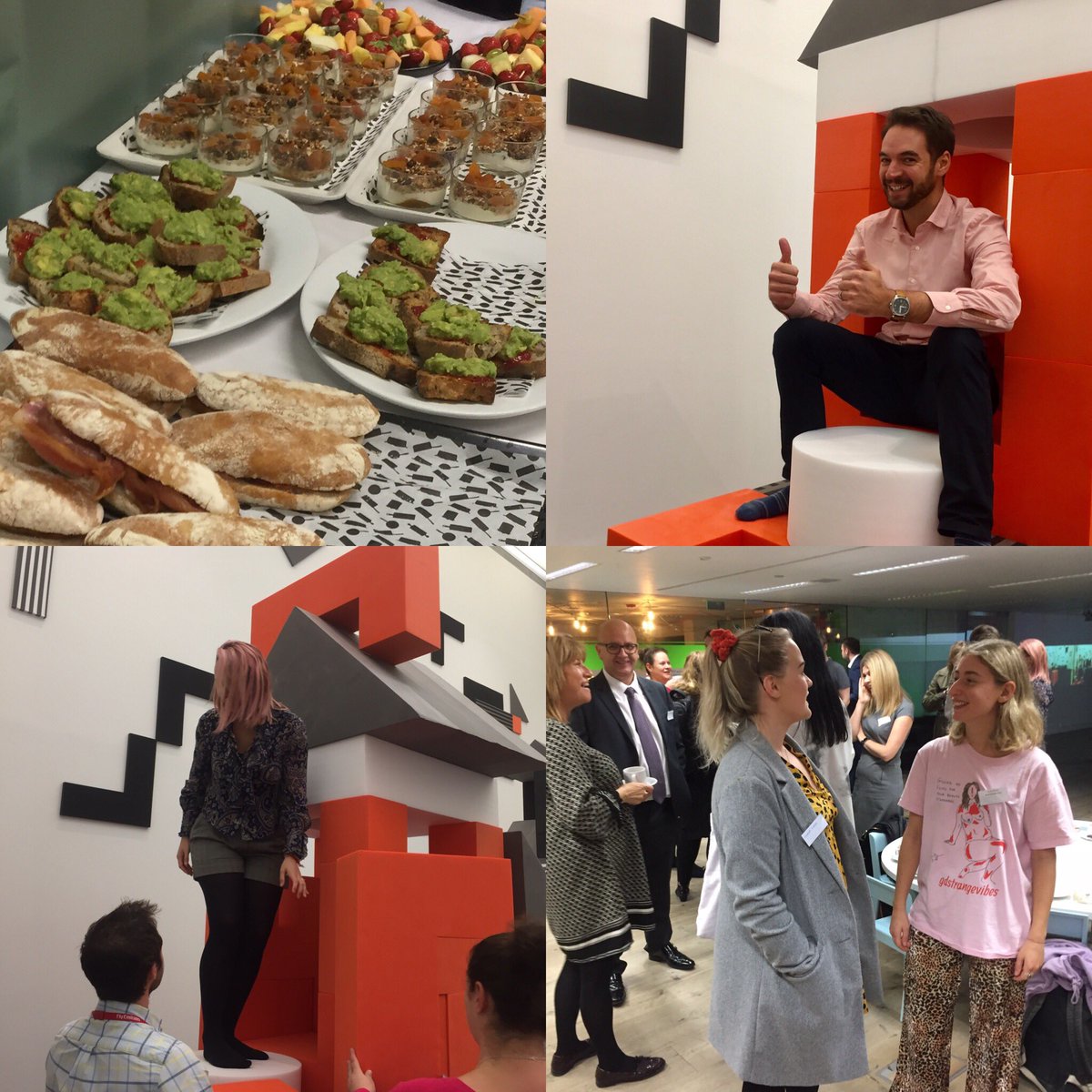 Listenandlike's tweet photo. Had the best start to the day @balticgateshead #businessbreakfast having fun with the new exhibit ‘Play Rebellion’ by @pippahale and enjoying yummy food from @sixbaltic thanks to @freshelement  @theNBS @SintonsLaw for helping us create the tallest tower! https://t.co/l0DHUh5pw4