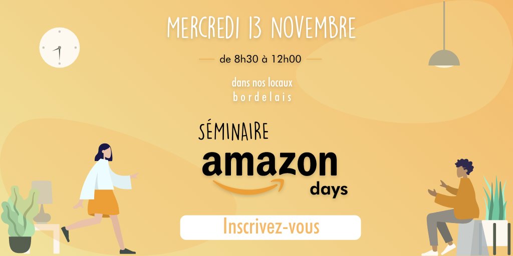 lagence123's tweet photo. L'Amazon Days s'invite chez l'Agence123 à Bordeaux le Mercredi 13 Novembre ⚡ Au programme : datas, stratégies de marque, Q&A autour d'un petit déjeuner de 8h30 à 12h. Attention, uniquement 40 places sont disponibles : https://t.co/V5LgV54gdW #amazondays #bordeaux https://t.co/mBQQ6HMOLE