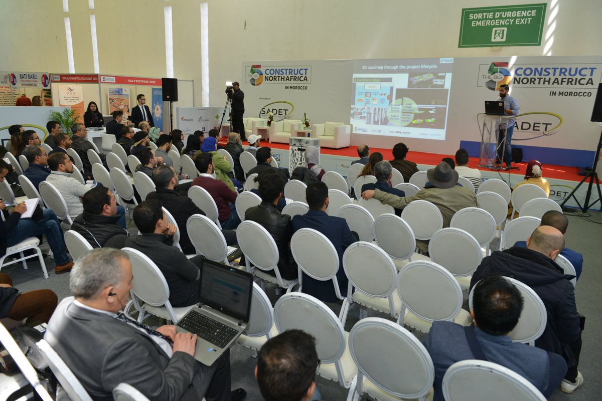 Analyticams's tweet photo. Throwback to Apr 2018 The Big 5 - International Building &amp; Construction Show, Morocco. Our VDC and Innovation Manager presented about BIM 4D Modeling. We at @Analyticams believe in knowledge sharing. 
Stay Updated @Analyticams for future updates. 
#Big5Exhibition #VDC #Simulation https://t.co/edhw5Xy9Dl