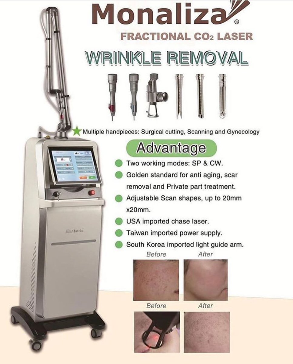 MaxMa87527171's tweet photo. FDA and Medical CE approved fractional co2 laser
#fractionalco2laser #pigmentremoval #facelift #skinrejuvenation #skintightening #Gynecology#vaginaltreatment#spa #medical#beautyclinic https://t.co/gG2jzros0L