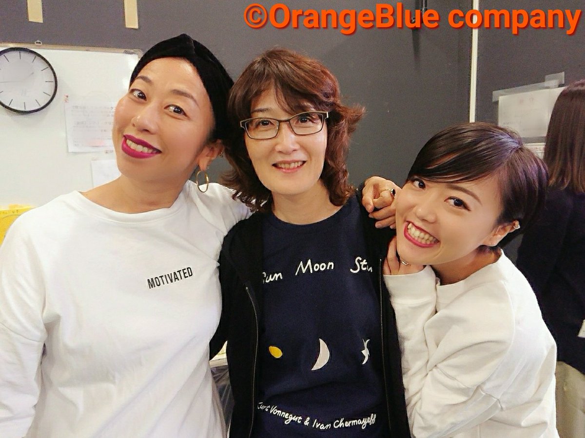 Orangeblue Company 豊田めぐみ ミュージカル ビッグ フィッシュ の演出助手を務めています 稽古場にて 振付の原田薫さんと振付助手の宮城友里香さんと ビッグ フィッシュ