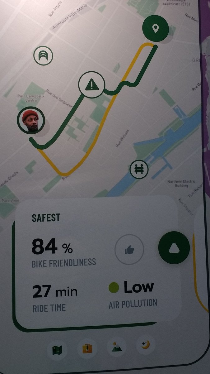 MattWinfield2's tweet photo. Interesting chat with @cyclersapp here at #autonomy19. Modelling for bikes to include all the hard to measure but vital benefits - like enjoyment! https://t.co/fhbeNCjB8C