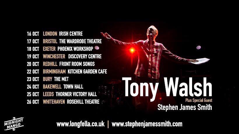 You’ll also find links to all my tour dates there starting tonight in at @LDNIrishCentre then @WardrobeTheatre @exeter_phoenix @WinchesterDC @Frontroomsongs @KitchenGarden3 @themet @bakewellTH @ThornerVicHall @Rosehilltheatre @CottiersTheatre longfella.co.uk/2019-tour/