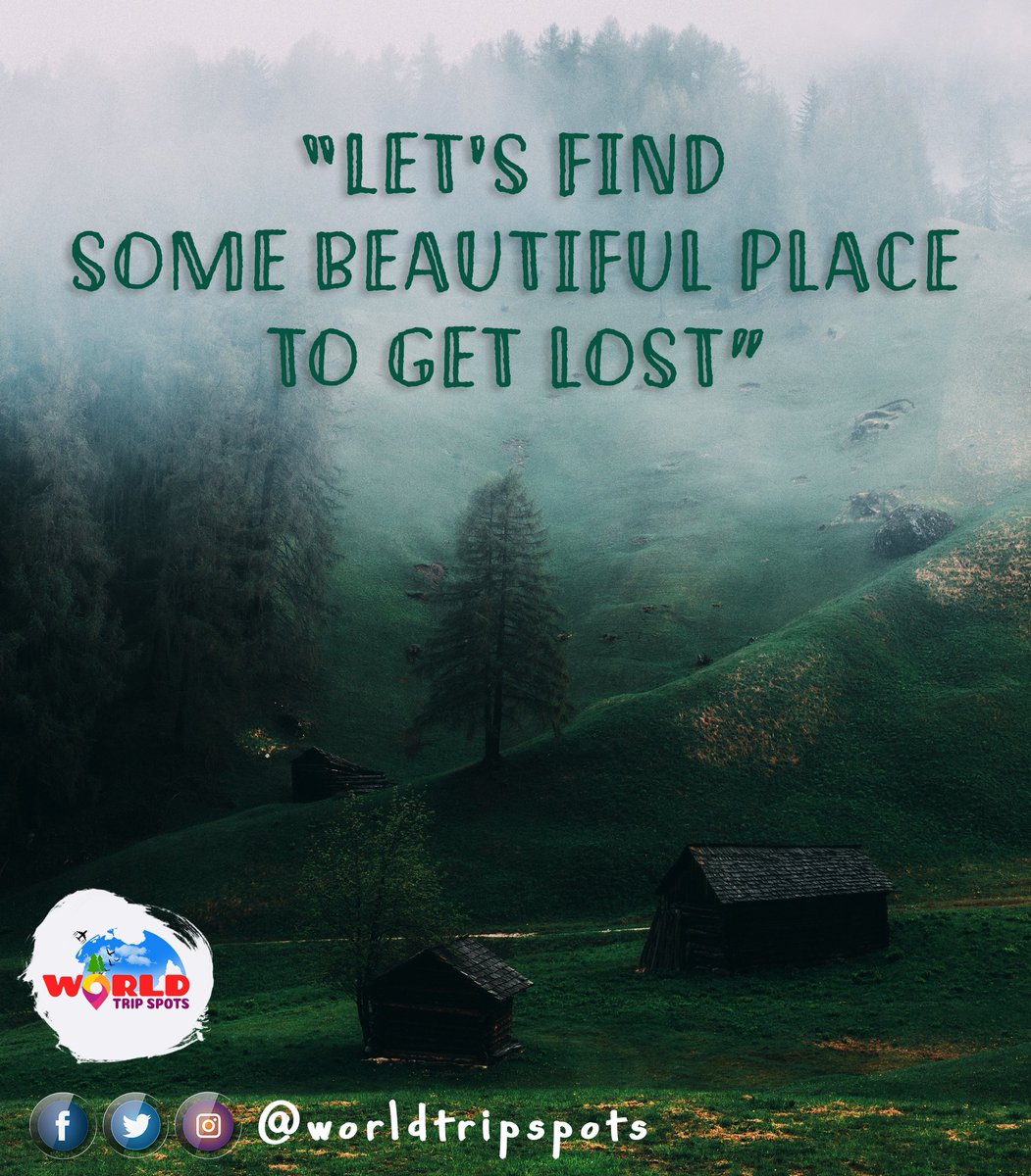WorldTripSpots's tweet photo. “Let's find some #beautiful #place to get lost”
#WorldTripSpots #Travel #QuotesPhotos #Trip #travelers #travelwallpapers #Traveltheworld #TravelQuotes #travelphotography #traveling https://t.co/pPe5ByyUcT