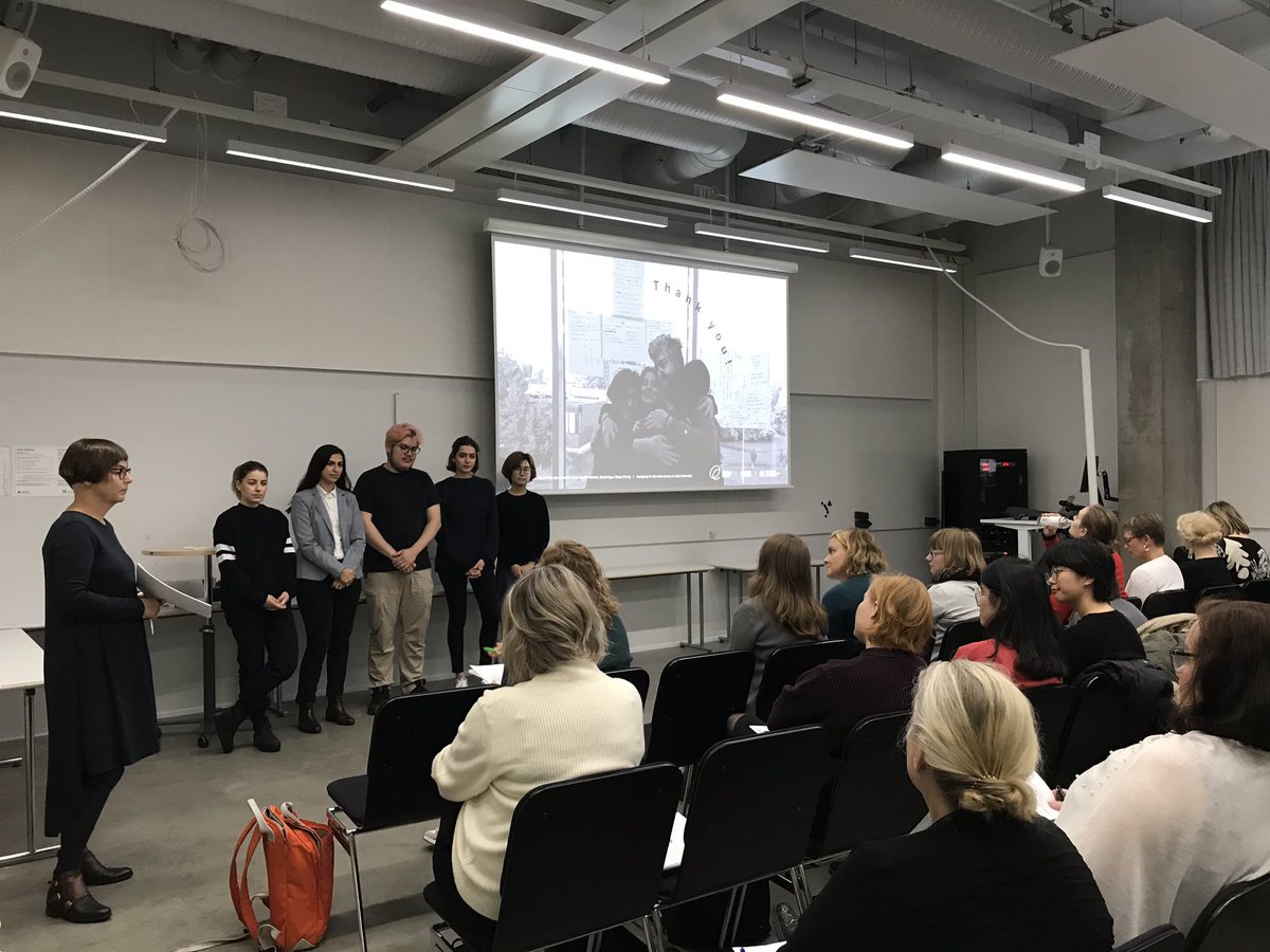 HeliHiden's tweet photo. Work well done ✨👏🏻Beautiful designs, solutions, concepts and concrete toolkits for serving our #Espoo customers better - all lean into participation, co-creation and community. Thank you #AaltoUniversity Designing for Services course #MakeWithEspoo @KulttuuriEspoo @TSinfonietta https://t.co/icRbpUsJAp