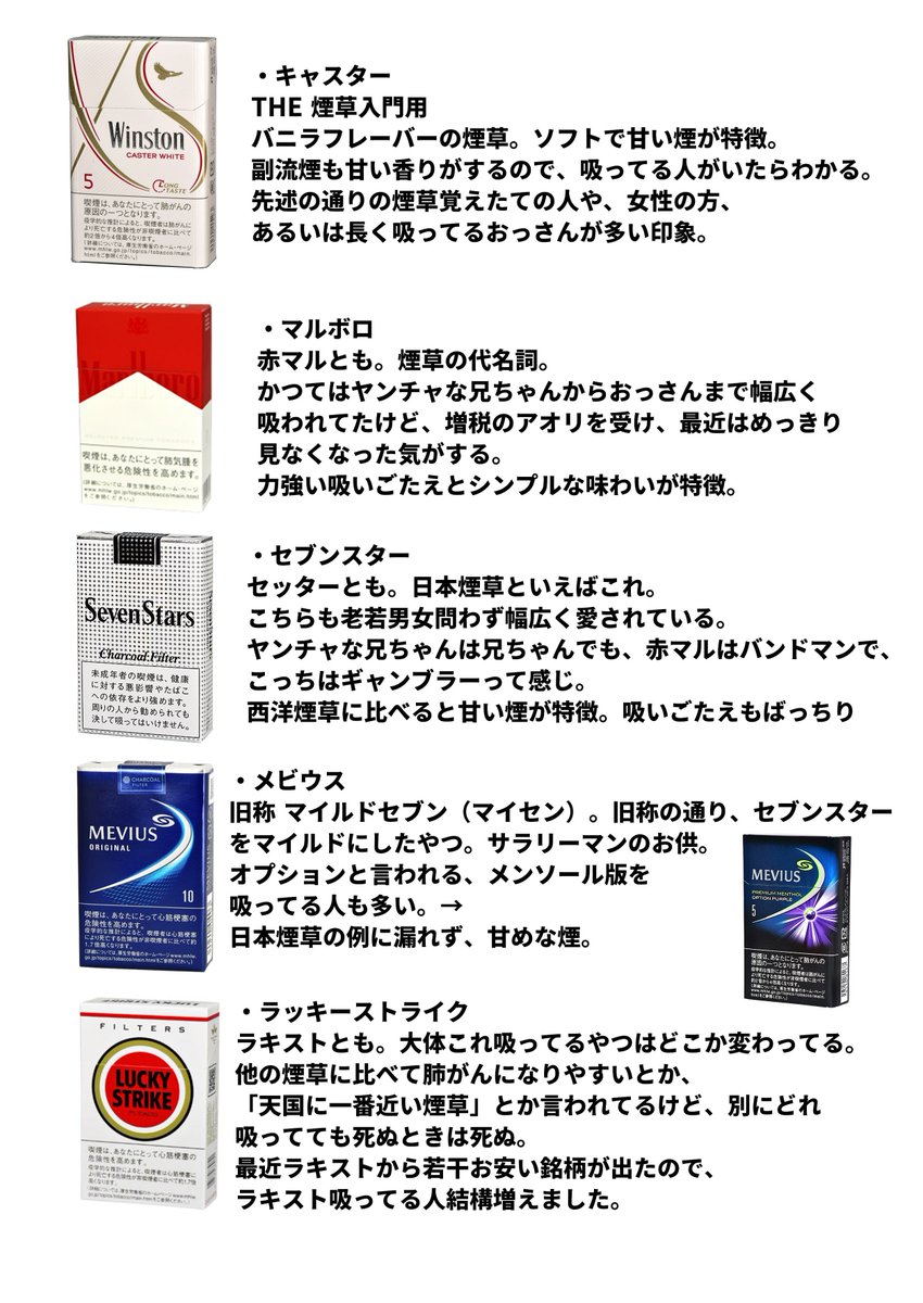 えせる 有馬14 神戸かわさき9 独断と偏見に基づく 銘柄別煙草の雑所感です 異論は認めます T Co Qeagpvehys Twitter