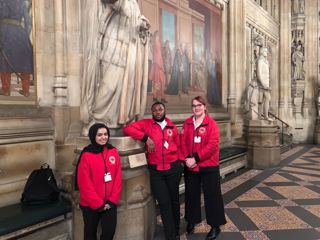 CityYearUK's tweet photo. Our volunteer mentors all did a fantastic job of #reppingthered at @UKParliament @YouthAPPG and championing youth voices in politics #BeTheChange https://t.co/1Sf85K4ZC0