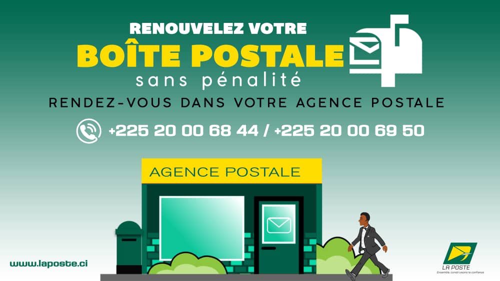 posteciv's tweet photo. Renouvelez votre boîte postale avant le 31 décembre 2019 !
#posteci #boitepostale #CIV225 https://t.co/oWEHRBS3Yw