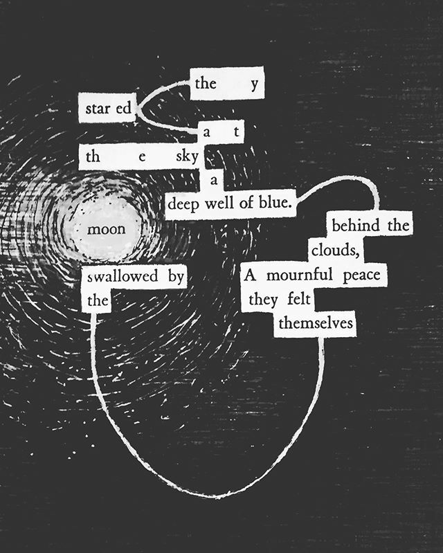 fade_blackout's tweet photo. 🌜🖤🌛
.
#blackandwhite #repost
.
#blackoutpoetry #foundpoetry #erasurepoetry #makeblackoutpoetry #poetry #poetrycommunity #poetsofig #micropoetry #visualpoetry #poetryisnotdead #spilledink #words #art #makeart #mentalhealthawareness #depression #artist… https://t.co/gK1qgN6Y92 https://t.co/IrLdUDw1q5