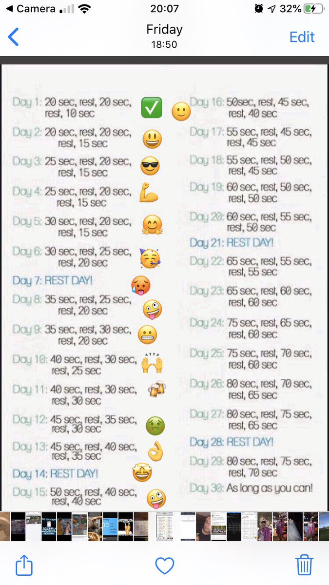 BriShaw81's tweet photo. Day 16 #OctoberPlankChallenge ✅
50sec / Rest / 45sec / Rest / 40sec
Over halfway now, counting down the days.
Today actually felt easier than Day 1 so something is working 💪
#WheresMyAbs #SixPackComing 😜 https://t.co/j1sYu3fJiu
