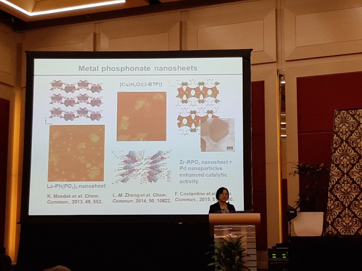 andrewjtshore's tweet photo. A @DaltonTrans associate editor double header at #accc7. First, Prof. Li-Min Zheng from @njuniversity focussing on layered metal phosphonates, followed by our newest editor Prof. Takashi Uemura from Univ. of Tokyo telling us about polymer chemistry in MOFs. https://t.co/QHMTnutDoL