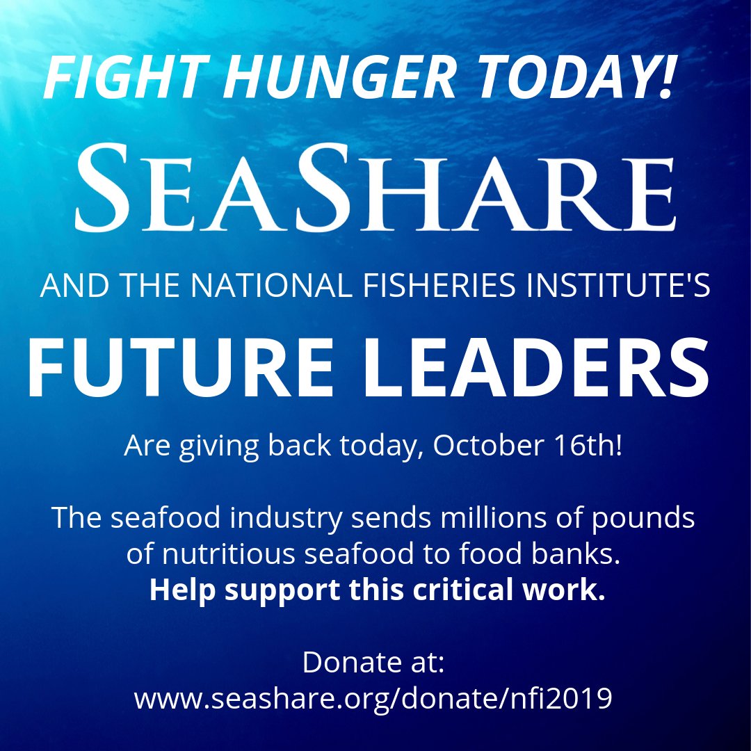 SeaShare's tweet photo. We are excited to partner with @NFIMedia and the seafood industry to #sharethesea today! Donate here: https://t.co/w6mnfFCXbr 
and help bring more seafood to food banks this #nationalseafoodmonth https://t.co/PGiljsnvS6