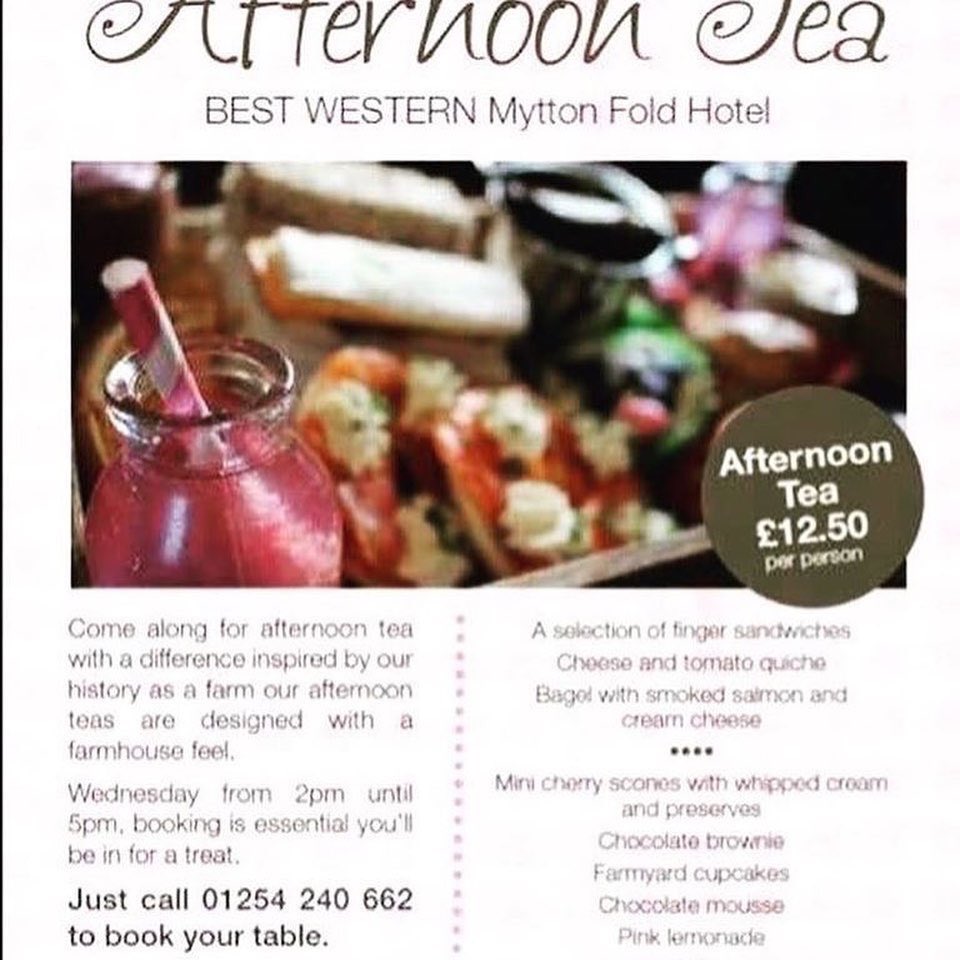 Beautiful afternoon tea available at Mytton Fold, call 01254 240662 to book now! #myttonfold #afternoontea #teaandcake #homemadecake #ribblevalleyfood #ribblevalley #afternoonteatime #sconesandjam #tea #cake # @ Best Western Mytton Fold Hotel &amp; Golf Club