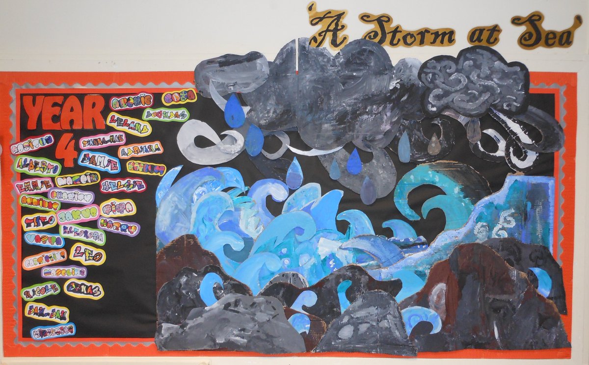 Another 'WOW!' moment! @StNPilgrims were inspired by 'Storm' By Benjamin Britten and here is their collaborative piece-'A Storm at Sea'. Well done, Year 4, I'm excited to see what you can create next term...
#everychildisanartist
@BostonStNic @InfinityAcad @fionaboothHT @gavinbHT