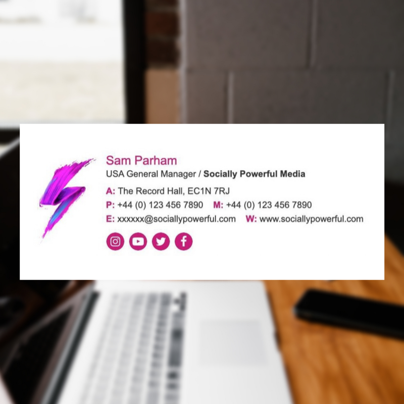 signmyemails's tweet photo. A minimalist email signature,customized in accordance with the brand.
Become socially powerful by using these email signatures.

Sign up for free to make your own email signatures at https://t.co/DZqTMwYFJr 📩

#Signmyemails #design #emailsignature #emailmarketing #digital #media https://t.co/pbzqdhH19H