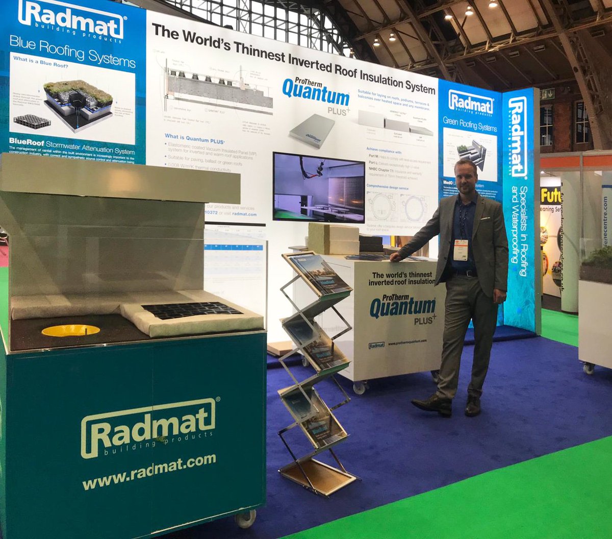 RadmatOfficial's tweet photo. The Radmat team are looking forward to meeting you today @EduEstates in Manchester. Join them on stand D17 for all waterproofing and insulation advice.
#EduEst19 #waterproofing #blueroof #greenroof #prothermquantum #quantum #insulation #worldsthinnest
https://t.co/T8WnkIbjlE https://t.co/ZONUtp7oHY