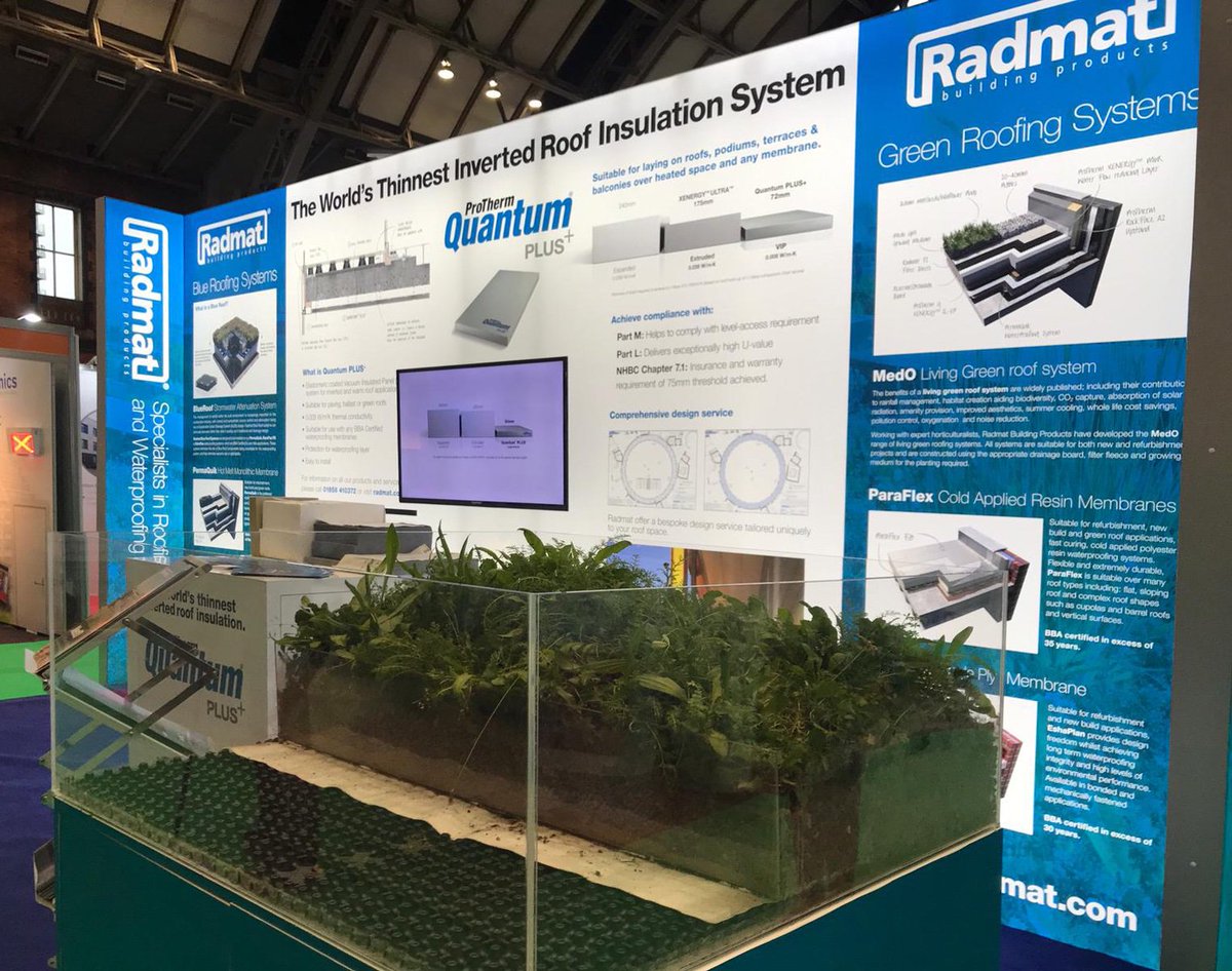 RadmatOfficial's tweet photo. The Radmat team are looking forward to meeting you today @EduEstates in Manchester. Join them on stand D17 for all waterproofing and insulation advice.
#EduEst19 #waterproofing #blueroof #greenroof #prothermquantum #quantum #insulation #worldsthinnest
https://t.co/T8WnkIbjlE https://t.co/ZONUtp7oHY