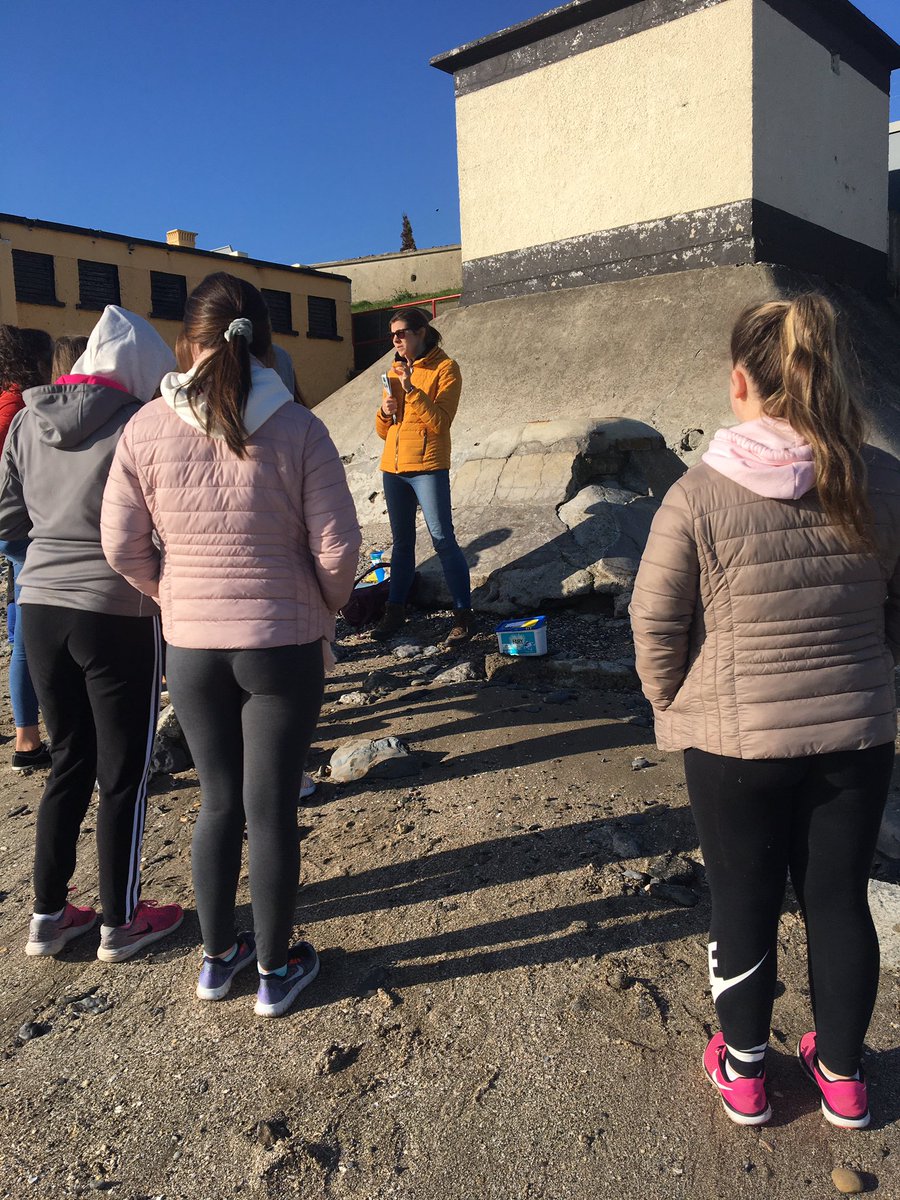 StColmsHigh's tweet photo. Enjoying discussing marine wildlife in the rocky shore at Portmarnock beach. Much thanks to the team at @GreenSchoolsIre and to @Eco_SchoolsNI for allowing our pupils this opportunity #ClimateWeek2019 @ScreenEco https://t.co/jAQAAN8DFz