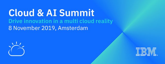 VirginiaThebaut's tweet photo. #Cloud&amp;AISummit #Amsterdam #IBMClientCenter #innovation #technology-day #8November2019  Now time to register https://t.co/GzE82JiXN7 https://t.co/DlDC3Bk1xc