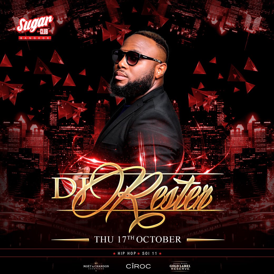 Tomorrow we have a special guest from Paris, France 🇫🇷 for an exclusive all Hip Hop set! Make sure you don't miss it #SugarClubBangkok