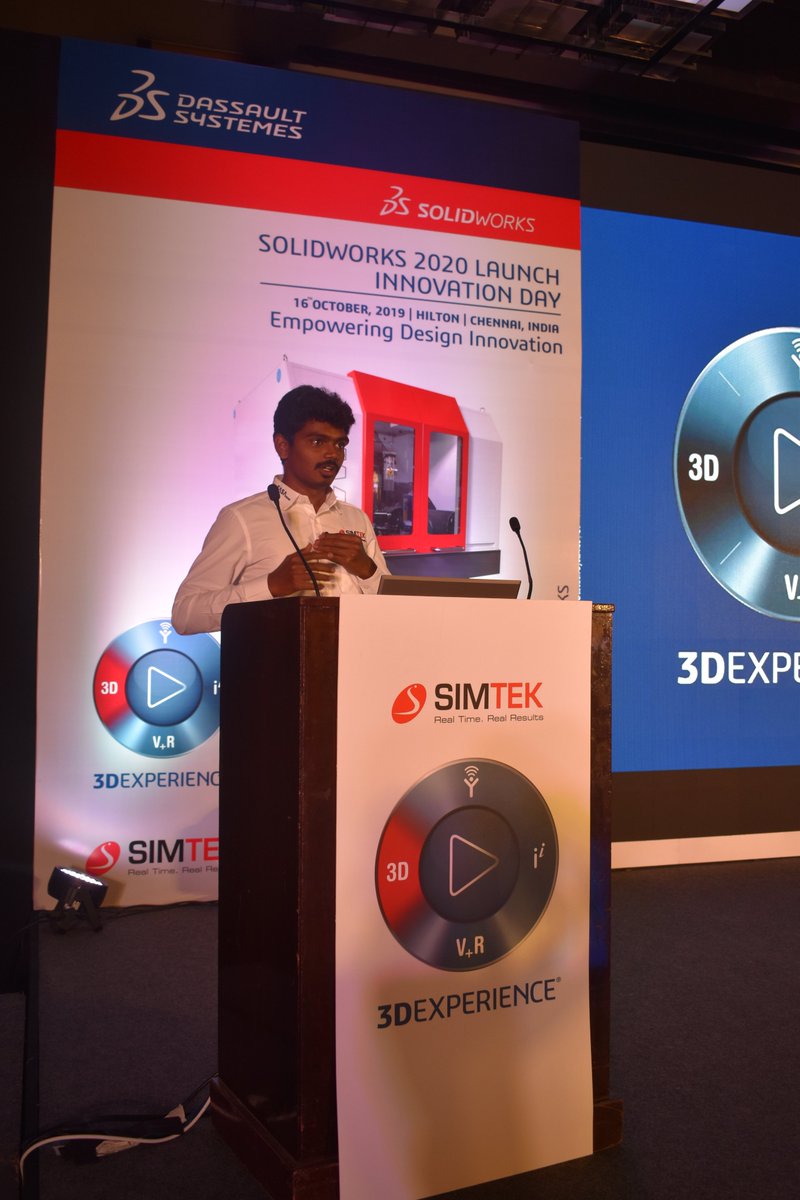 SIMTEKINDIA's tweet photo. #SWX2020LAUNCH #SIMULATION2020 #SOLIDWORKSSIMULATIONS #SIMTEKSOLIDWORKS2020
Our Techie Mr. Panner Selvam is explaining about what's new in SOLIDWORKS Simulation 2020 https://t.co/oa5XSmXqMr