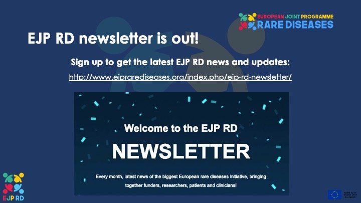 ERDERA_org's tweet photo. 📢our new #ejprd #newsletter is out➡️@bigcat_UM #workshop &amp; @react_community/@irdirc #conference &amp; @euro_nmd meeting: #registrations r open 📝#EjprdPillar2 doc on #Interoperability #registry, #survey, #helpdesk/#supportoffice n more! 
https://t.co/07Hl99Zi7D @Orphanet @ECRIN_ERIC https://t.co/jV7rEUa5DY