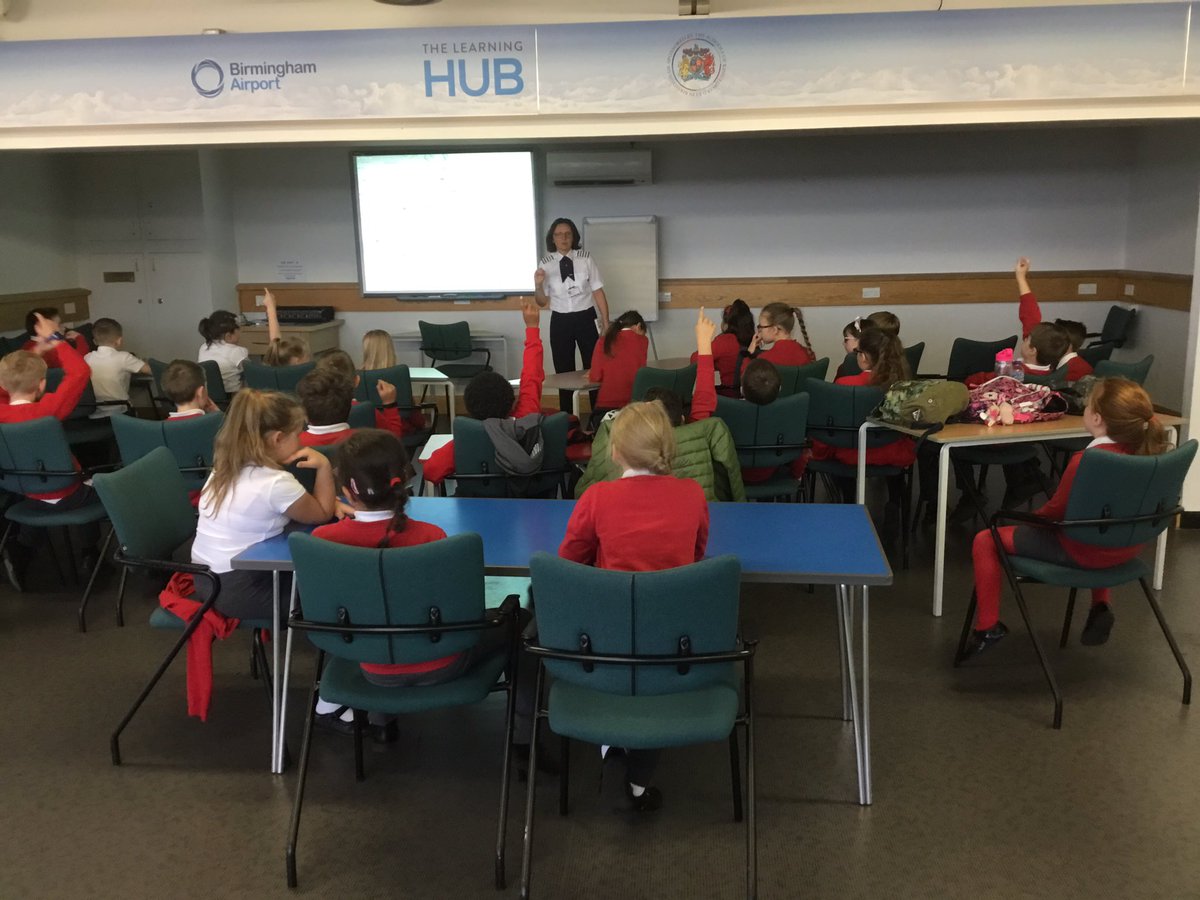 TJPrimary's tweet photo. ๐ซA room with a view! Year 4 have touched down at Birmingham airport and love the view in the learning hub! #TJTheme https://t.co/U2aooUXJu8