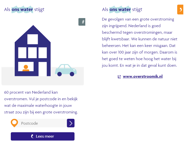 Watermuseum's tweet photo. Duik in de Week van @ons_water en ontdek hoe we samen water de baas blijven. Doe de postcodecheck en ontdek wat de maximale waterhoogte in jouw straat zou zijn bij een grote overstroming.
#onswater #rws #rijkswaterstaat #overstroomik #postcodecheck #watkunjijdoen https://t.co/ch7njVDdqb