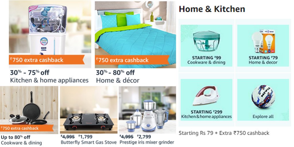Smartinfo9's tweet image. Up to 80% Off + Etra 750 Cashback | Home &amp;amp; Kitchen | 
 Indian Festival Offers | Limited Time | Buy Now From Here :buysmartaccessories.in/great-indian-f…
